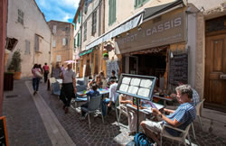 The ancient streets in Cassis