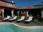 Swimming pool sunbeds terrace Cassis Villa Bella